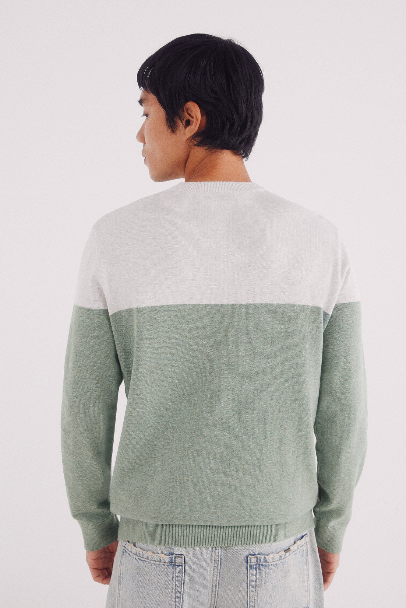 Springfield_Green_Basic Color Block Jumper_0062734_27_04
