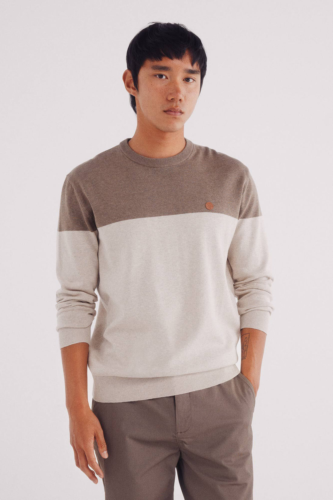 Springfield_Tan_Basic Color Block Jumper_0062734_35_01