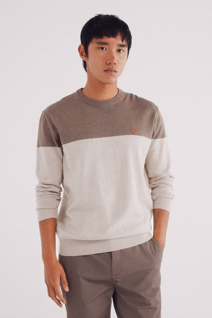 Springfield_Tan_Basic Color Block Jumper_0062734_35_01