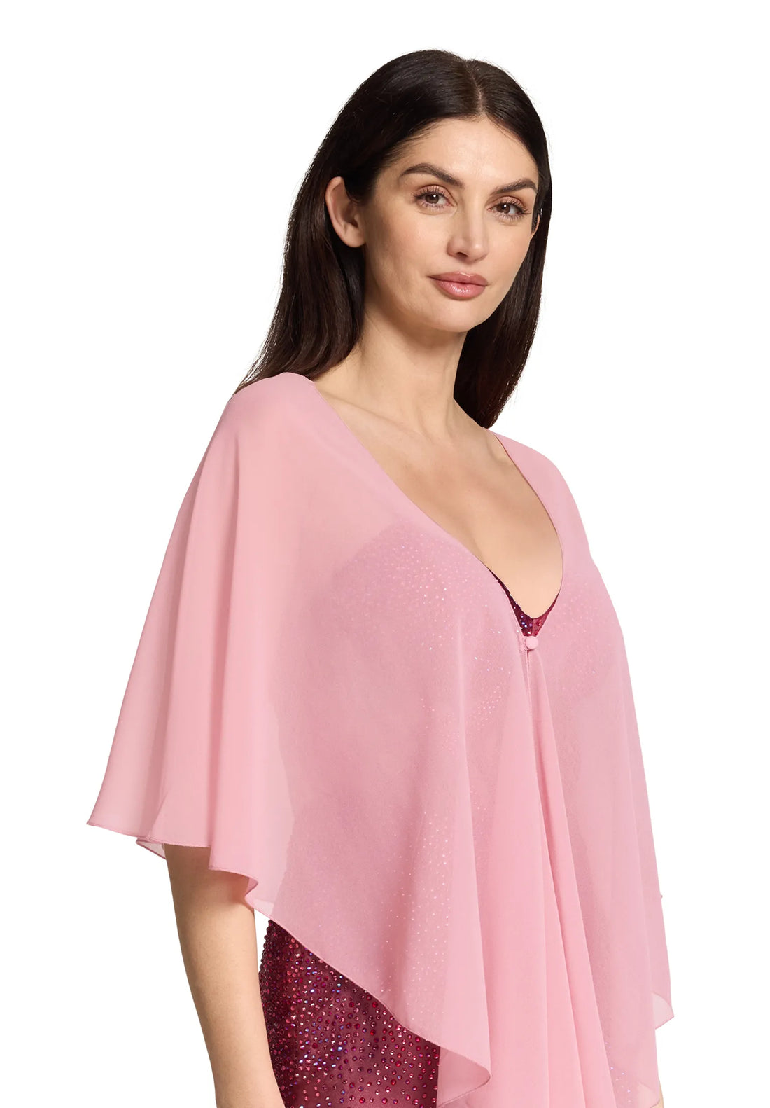 Vera Mont Vintage Blossom Women Chiffon Stole with Flounce SKU: 0071-4825_4527 Image 01