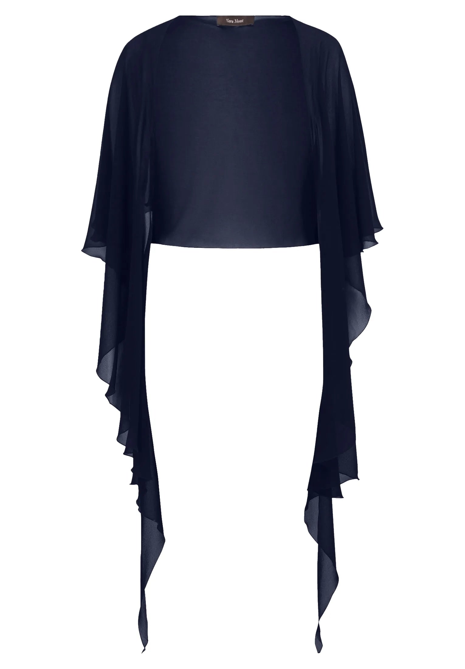 Vera Mont Night Sky Women Chiffon Stole with Flounce SKU: 0071-4825_8541 Image 05
