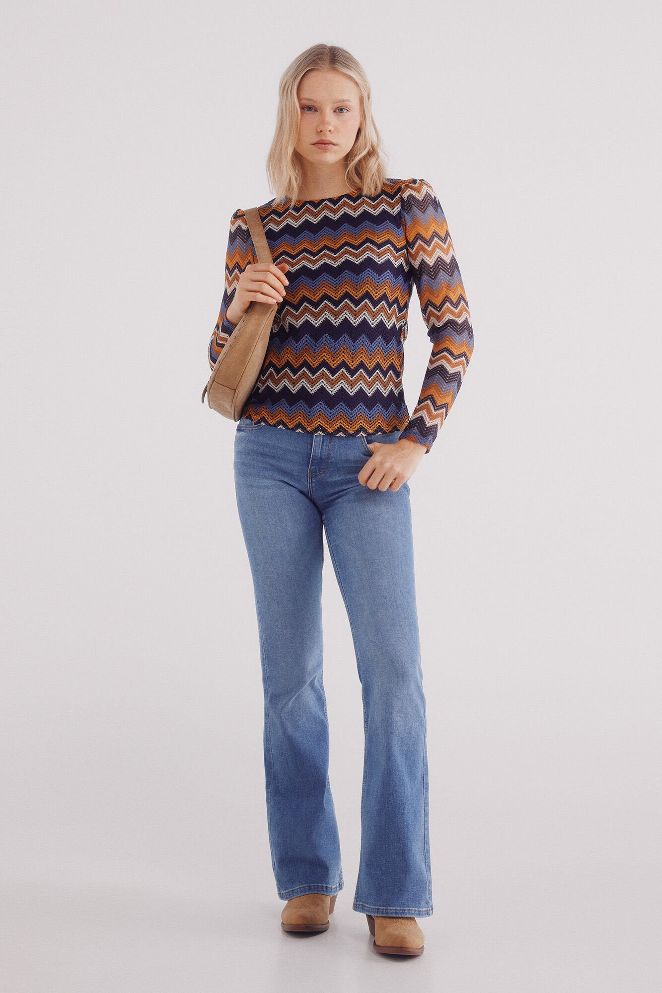 Springfield_Zigzag Structured T-Shirt_0079844_10_02