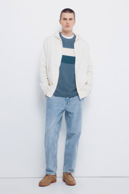 Springfield_White_Sweatshirt Hood with Zip Fastening_0092097_97_03