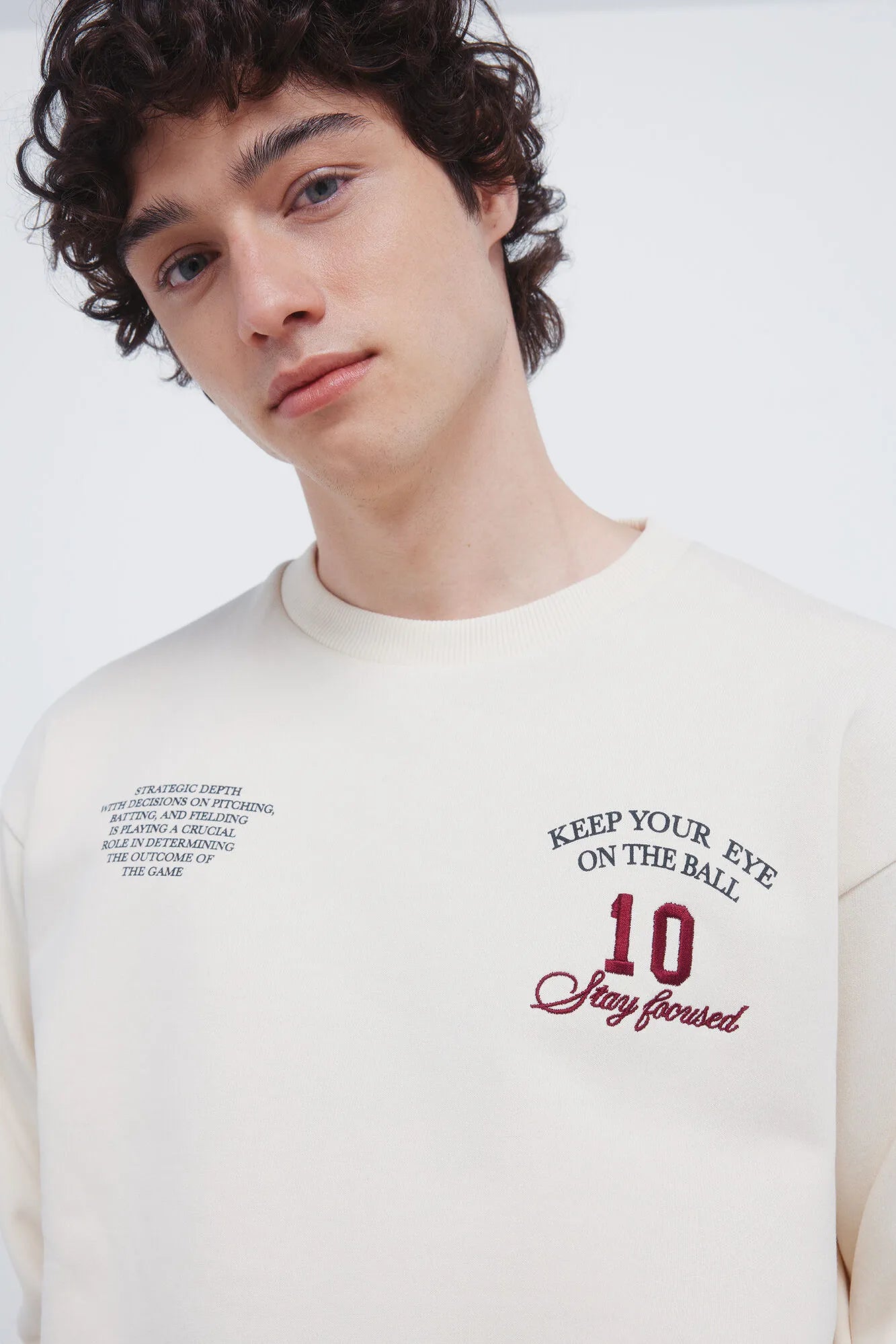 Springfield_White Print_Ball 10 Crew Neck Sweatshirt_0092099_97_03