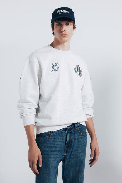 Springfield_Grey_Embroidered Sweatshirt Back_0092103_48_03