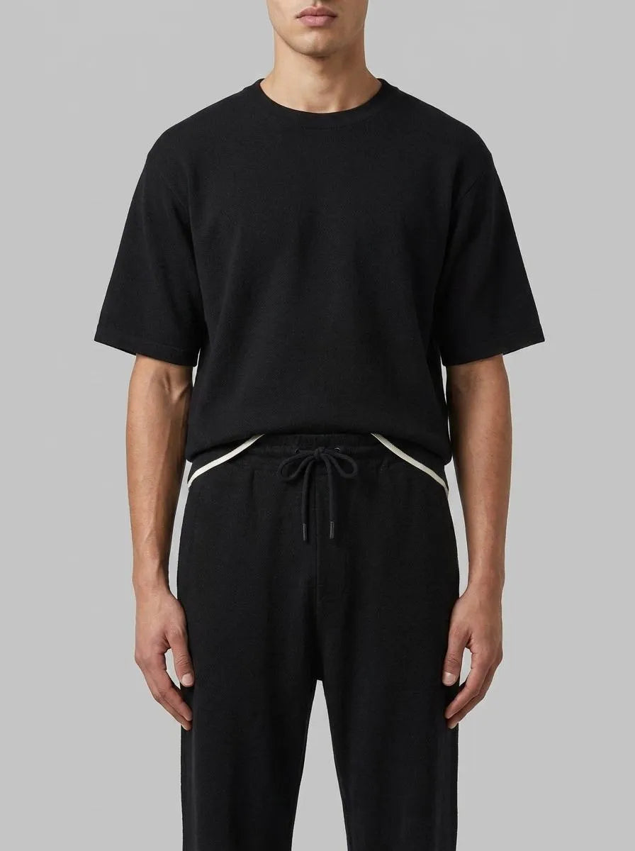 Springfield Black Men Straight Jogger Trousers SKU: 0093188_01 Image 00