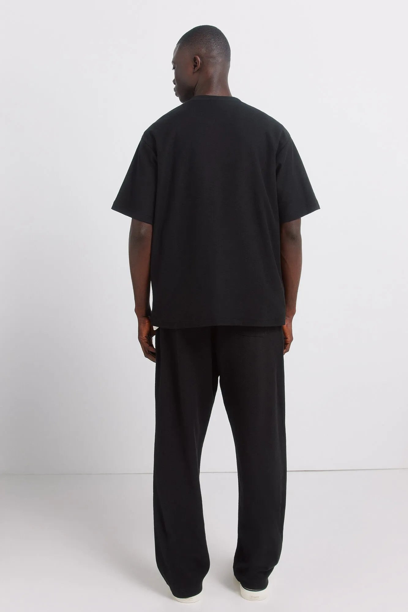 Springfield Black Men Straight Jogger Trousers SKU: 0093188_01 Image 05