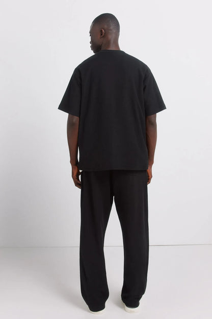 Springfield Black Men Straight Jogger Trousers SKU: 0093188_01 Image 05