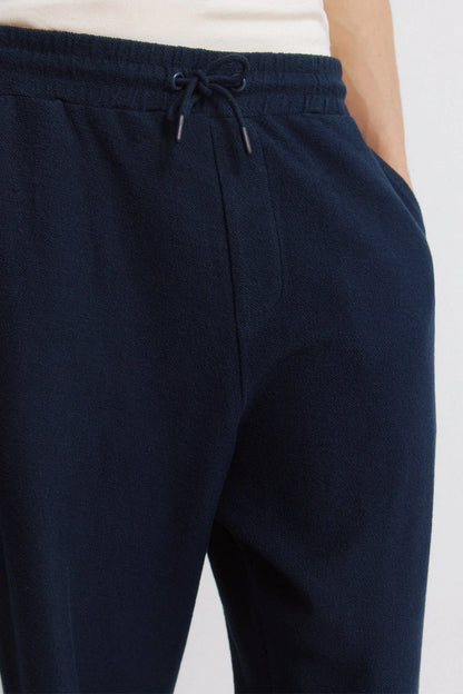 Springfield Blue Men Straight Jogger Trousers SKU: 0093188_12 Image 04