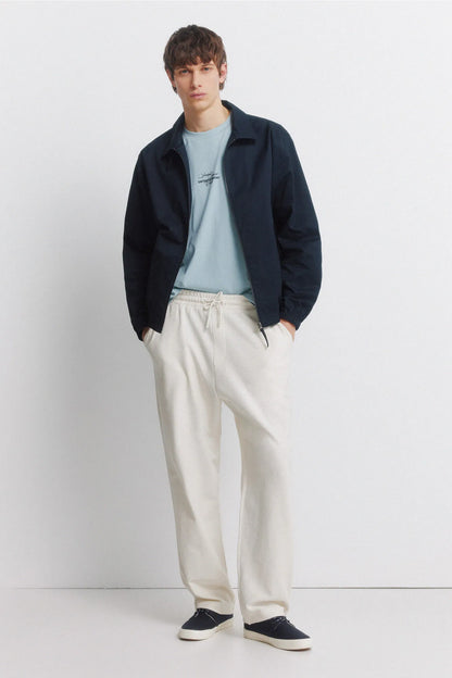 Springfield White Men Straight Jogger Trousers SKU: 0093188_97 Image 01