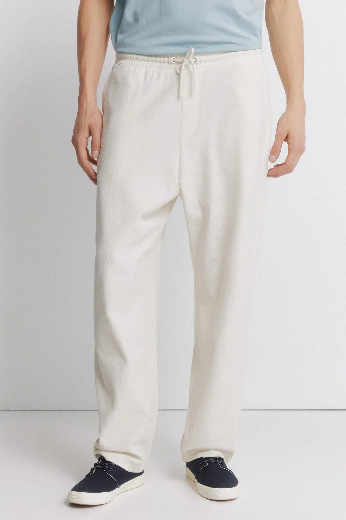 Springfield White Men Straight Jogger Trousers SKU: 0093188_97 Image 02