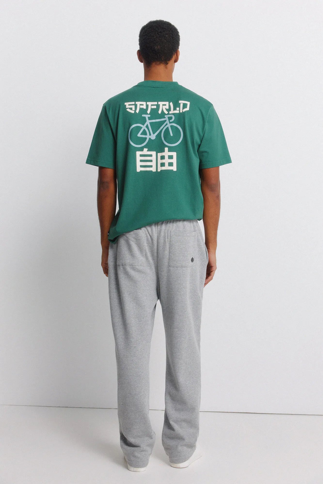 Springfield Gray Men Wide Jogger Trousers SKU: 0093194_46 Image 04