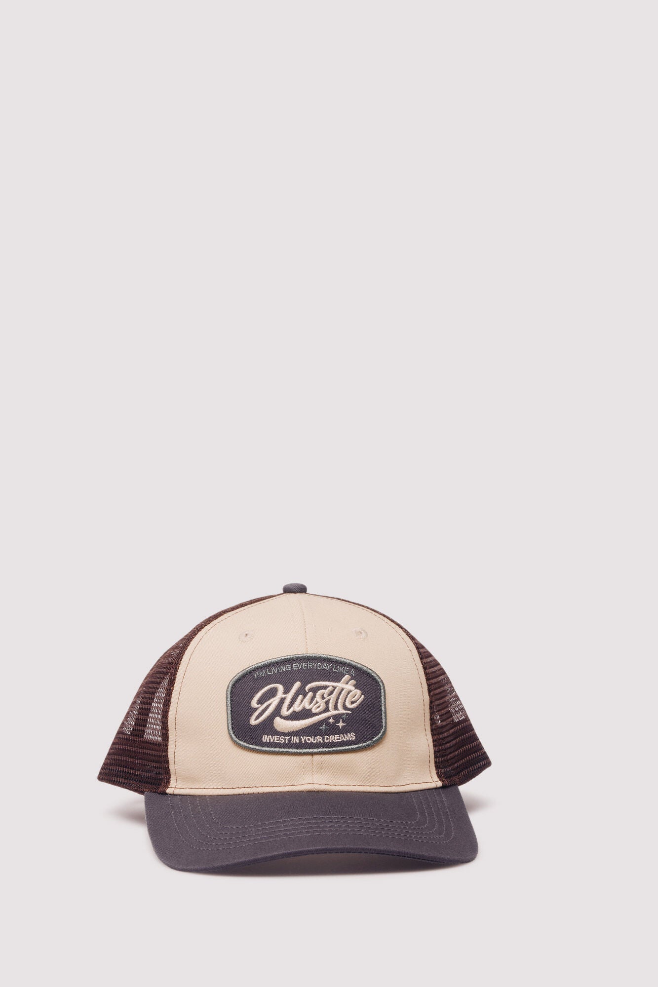 Springfield_Medium_Brown_Trucker Cap with Front Patch_0122827_31_01