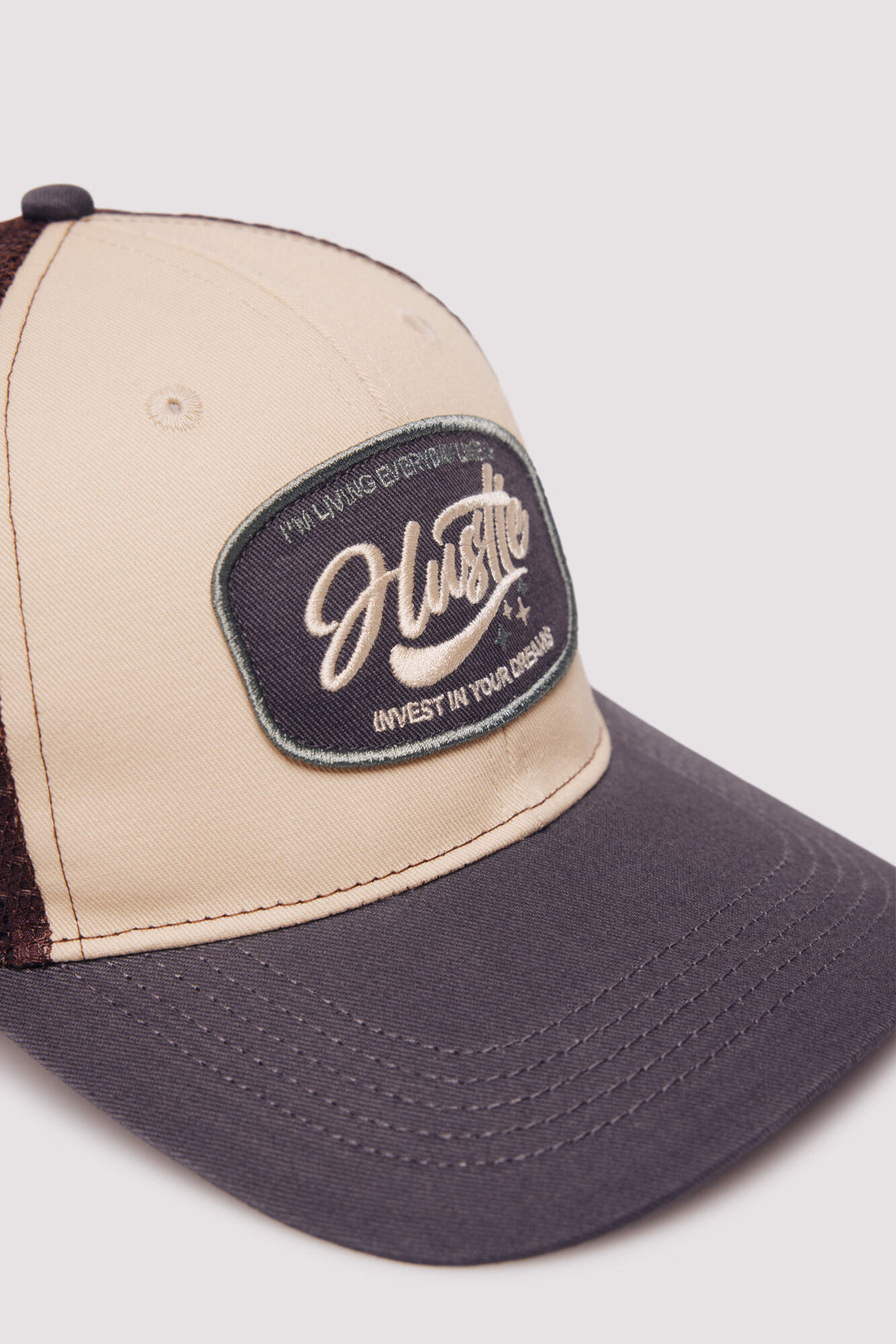 Springfield_Medium_Brown_Trucker Cap with Front Patch_0122827_31_02
