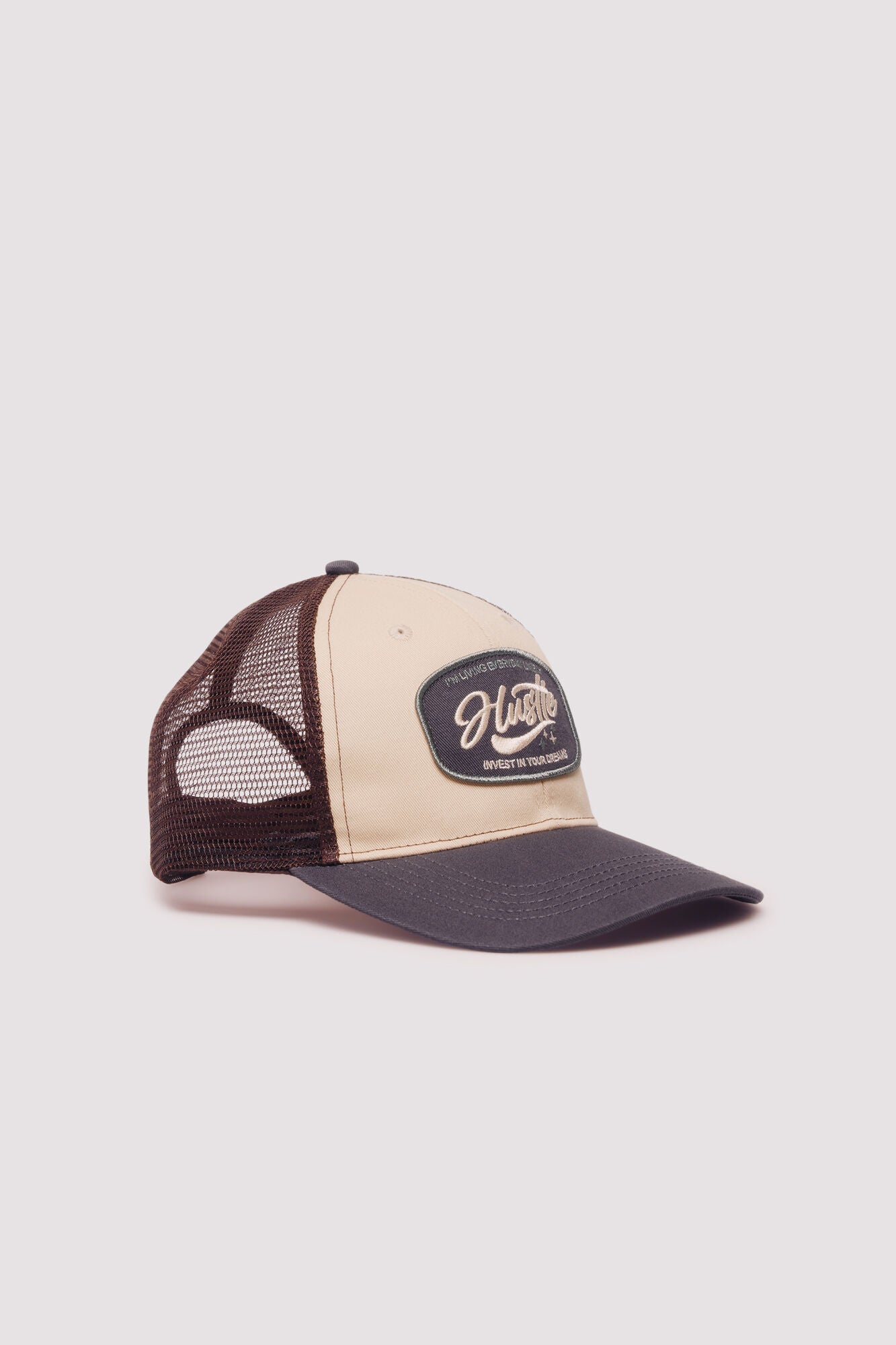 Springfield_Medium_Brown_Trucker Cap with Front Patch_0122827_31_03