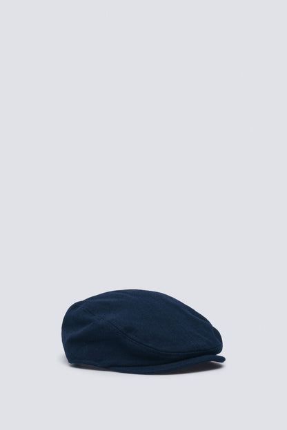 Springfield_Dark Blue_Blue Wool Blend Flat Cap_0122835_11_03