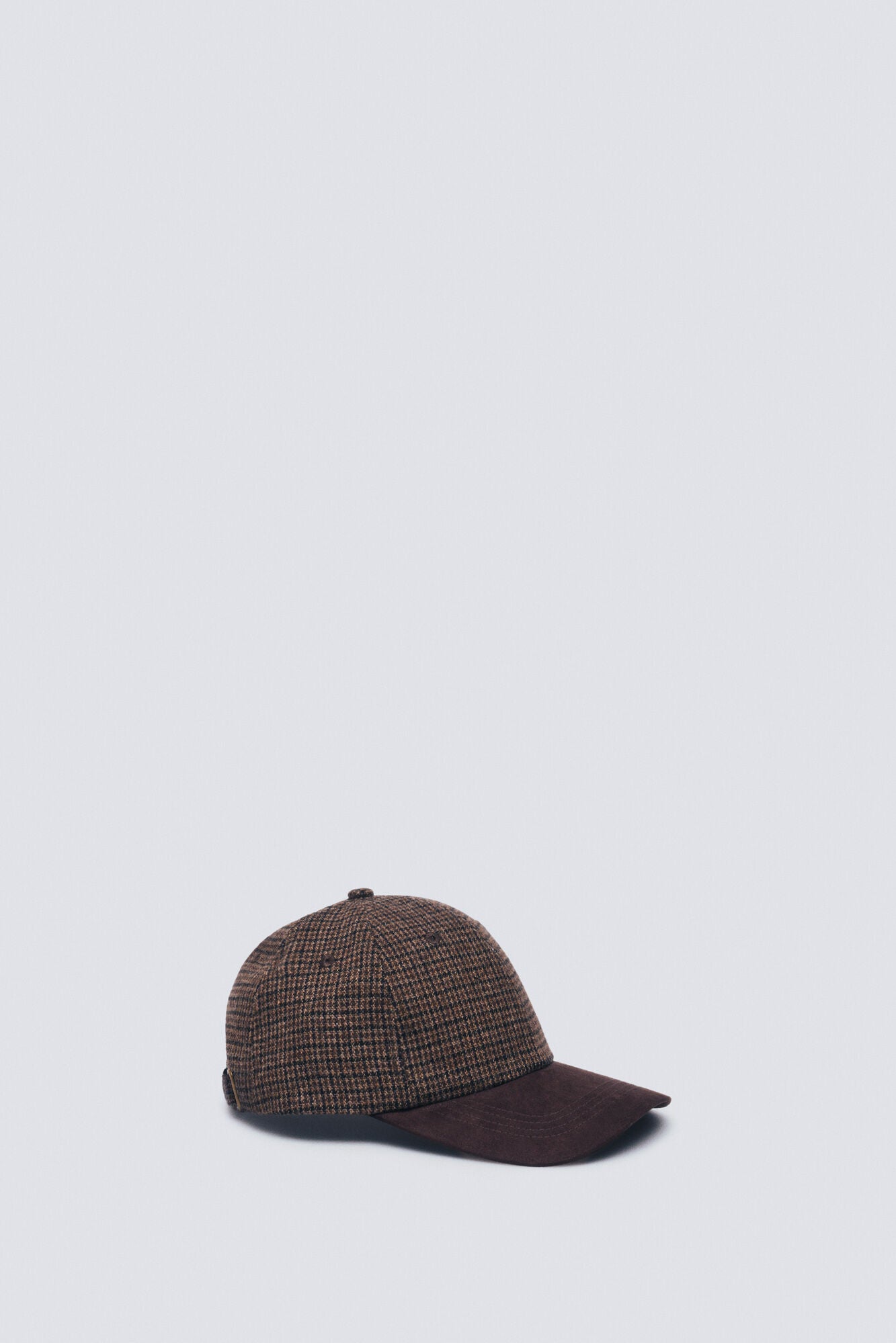 Springfield_Light Brown_Houndstooth Houndstooth Baseball Cap_0122841_32_03