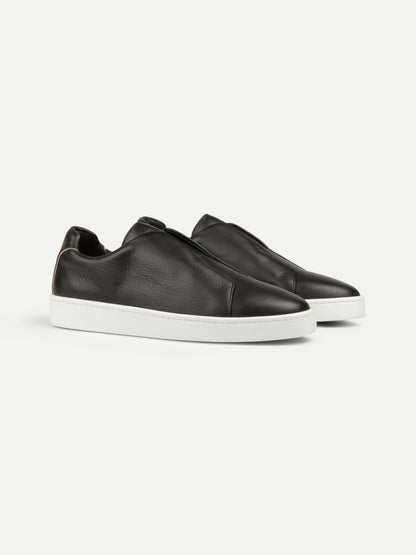 Aurelien Black Men Black Grain AUR3 Sneaker SKU: 02-025-13-05-01-0002_001 Image 01