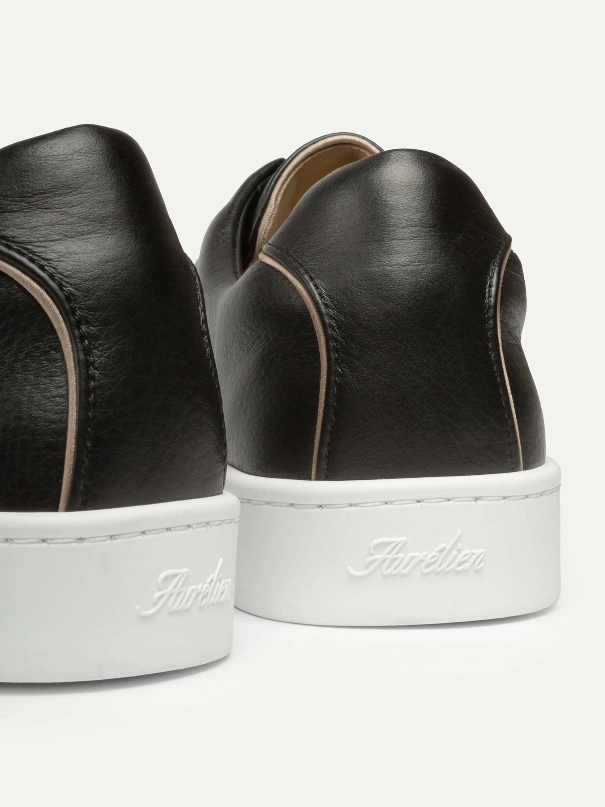 Aurelien Black Men Black Grain AUR3 Sneaker SKU: 02-025-13-05-01-0002_001 Image 03