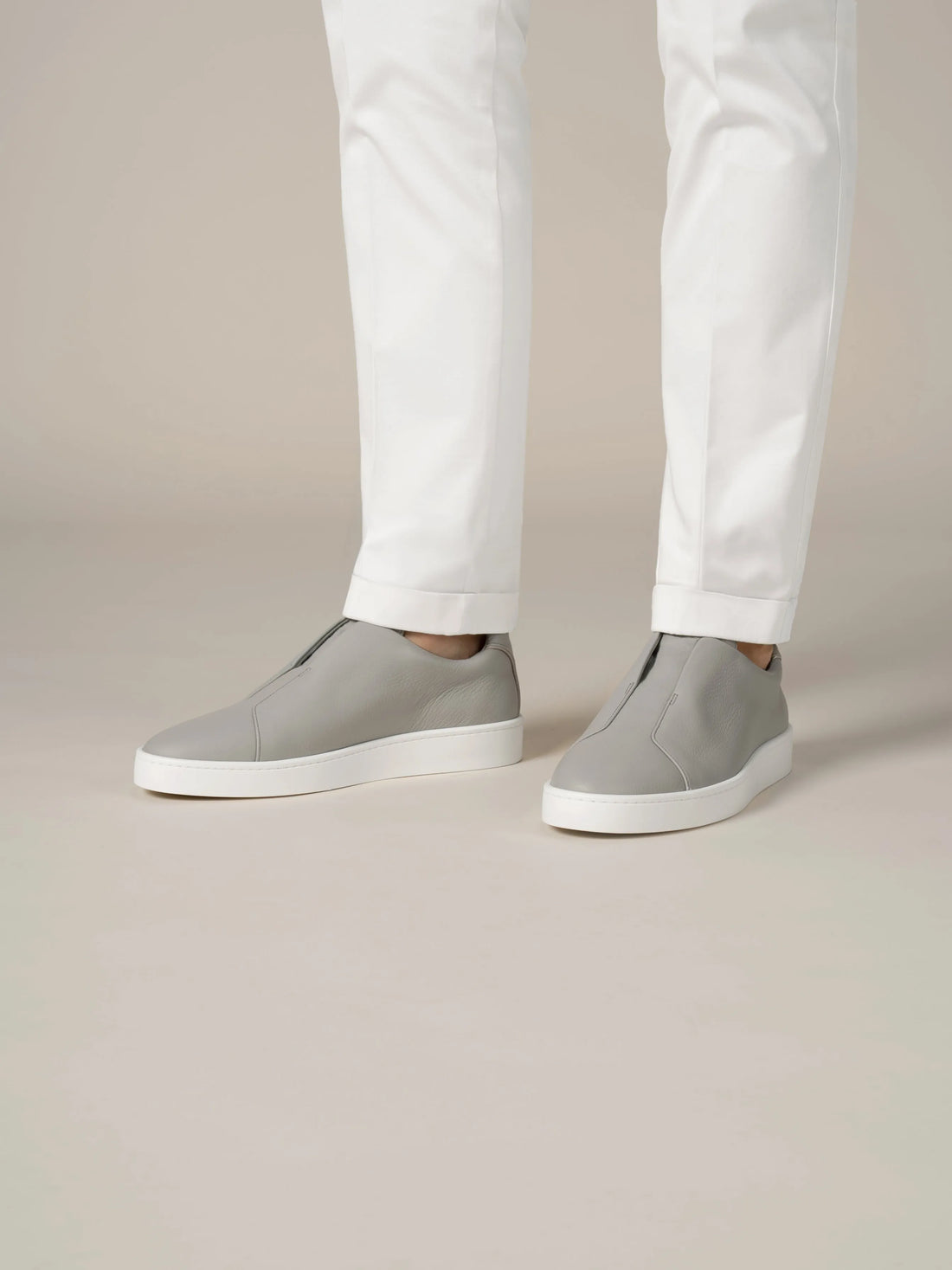 Aurelien Light Grey Men Light Grey Grain AUR3 Sneaker SKU: 02-025-13-05-01-0002_050 Image 02