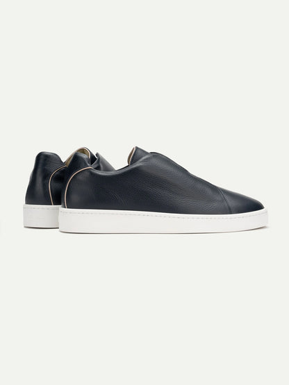 Aurelien Dark Navy Men Dark Navy Grain AUR3 Sneaker SKU: 02-025-13-05-01-0002_411 Image 04