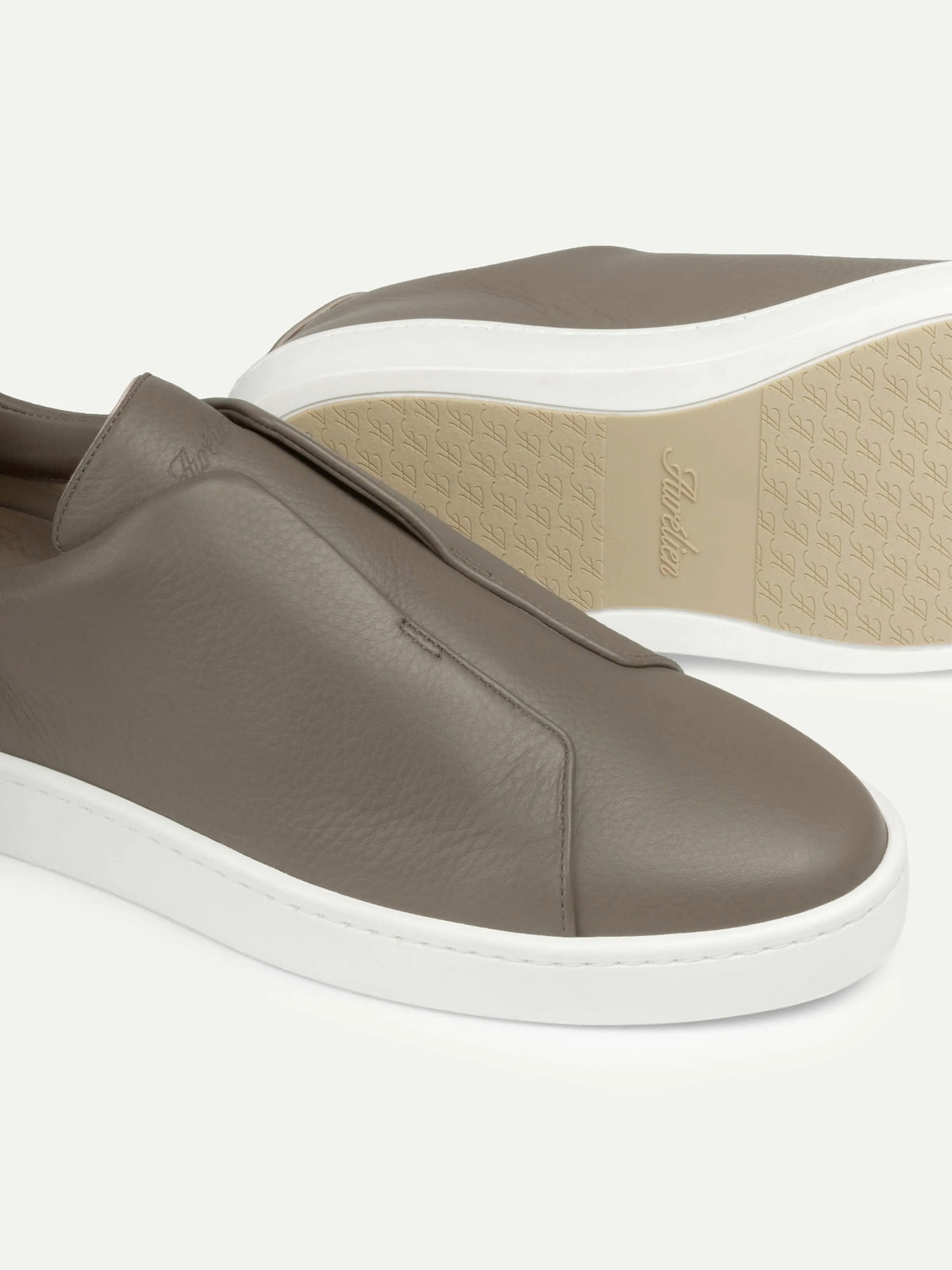 Aurelien Taupe Men Taupe Grain AUR3 Sneaker SKU: 02-025-13-05-01-0002_900 Image 02