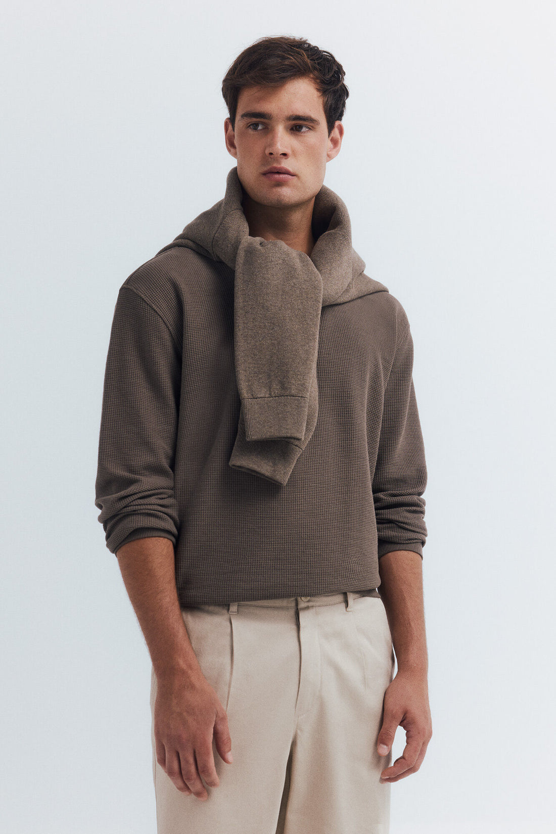 Springfield_Tan_Long Sleeve Waffle T-Shirt_0222059_35_01