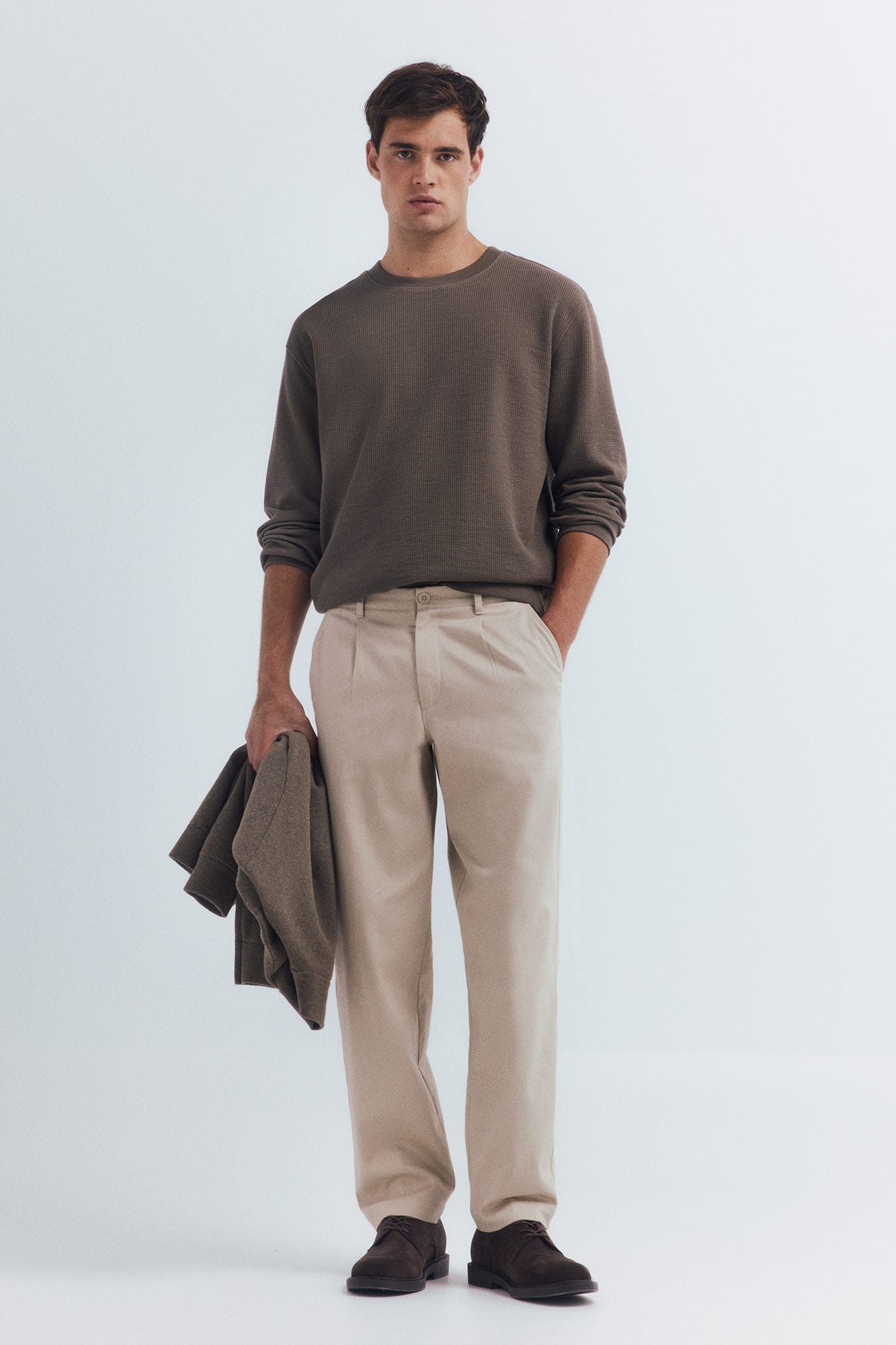 Springfield_Tan_Long Sleeve Waffle T-Shirt_0222059_35_03