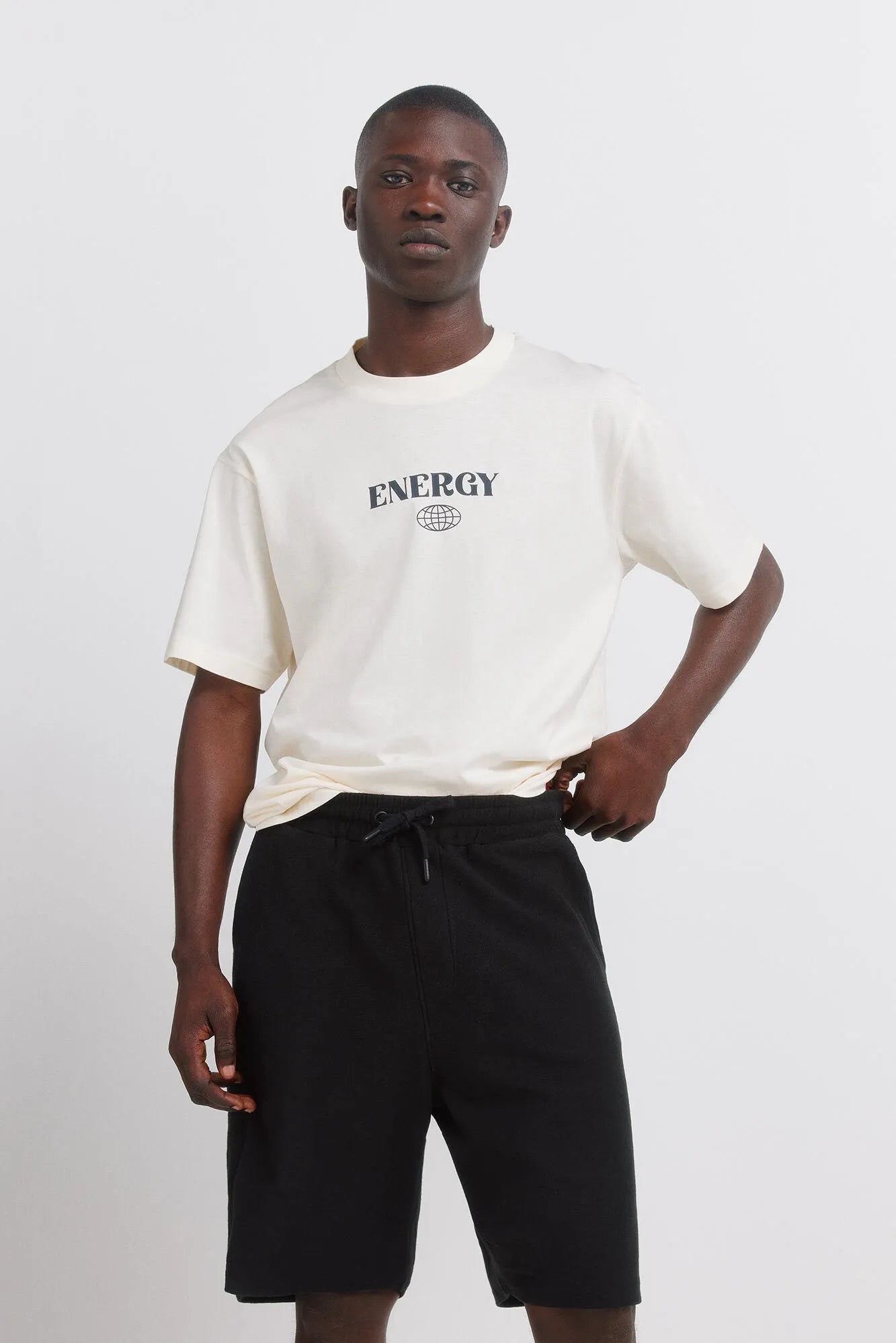 Springfield Black Men Fleece Bermuda Shorts SKU: 0223735_01 Image 03