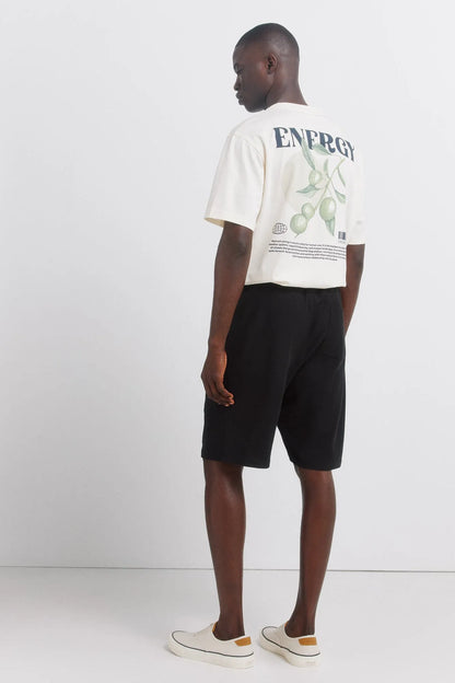 Springfield Black Men Fleece Bermuda Shorts SKU: 0223735_01 Image 05