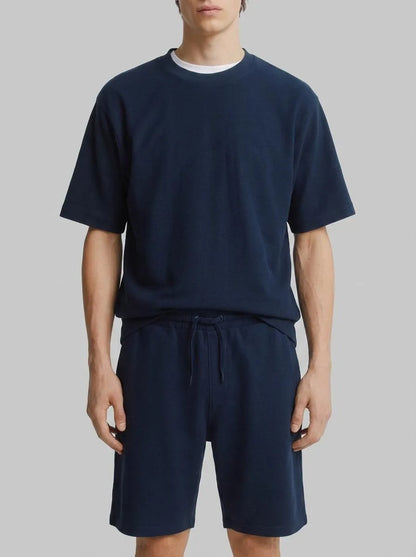 Springfield Blue Men Fleece Bermuda Shorts SKU: 0223735_12 Image 00