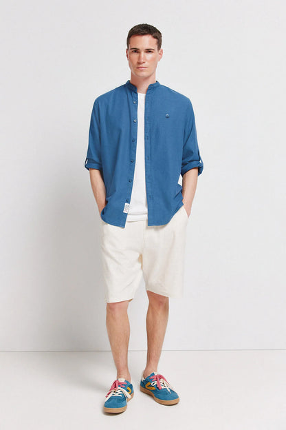 Springfield White Men Fleece Bermuda Shorts SKU: 0223735_97 Image 01