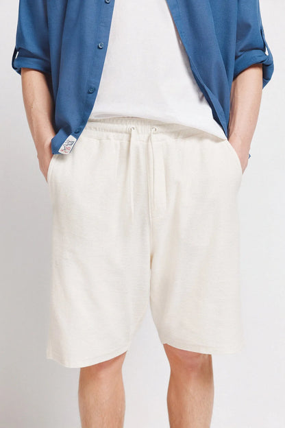 Springfield White Men Fleece Bermuda Shorts SKU: 0223735_97 Image 02