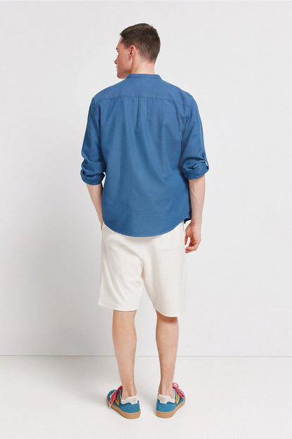 Springfield White Men Fleece Bermuda Shorts SKU: 0223735_97 Image 03