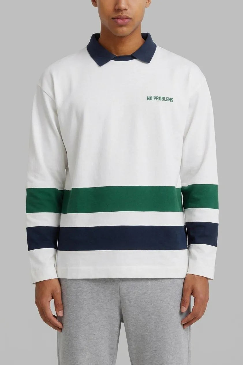 Springfield White Men Double Weekend Long Sleeve T-Shirt SKU: 0223736_96 Image 00