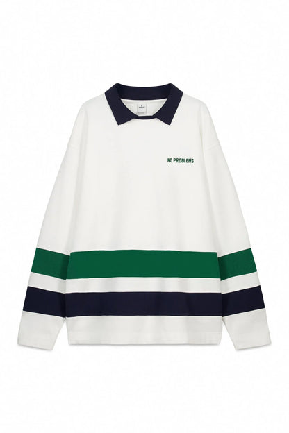 Springfield White Men Double Weekend Long Sleeve T-Shirt SKU: 0223736_96 Image 06