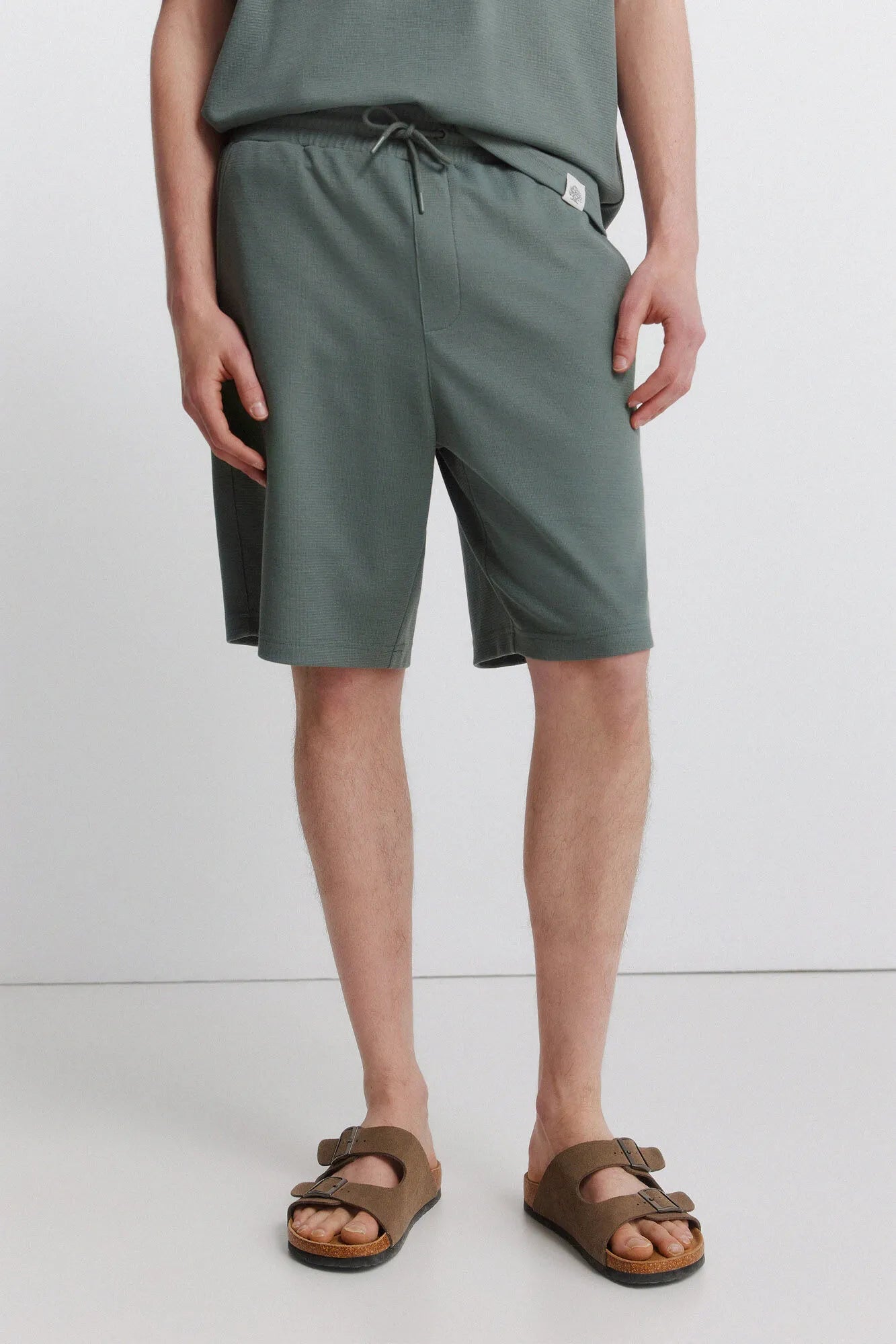 Springfield 0 Men Waffle Bermuda Shorts SKU: 0223740_23 Image 02