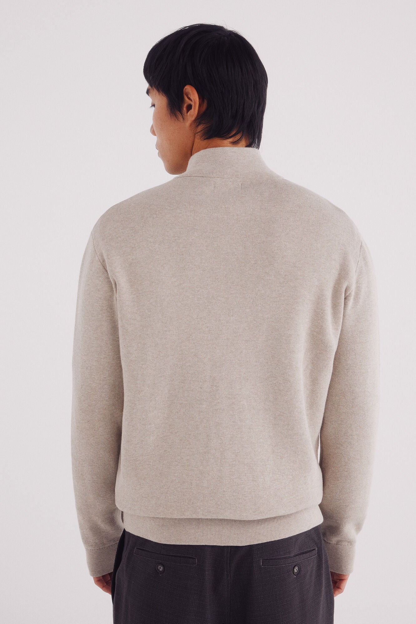 Springfield_Sand_Milano Zip Fastening Cardigan_0232604_36_03