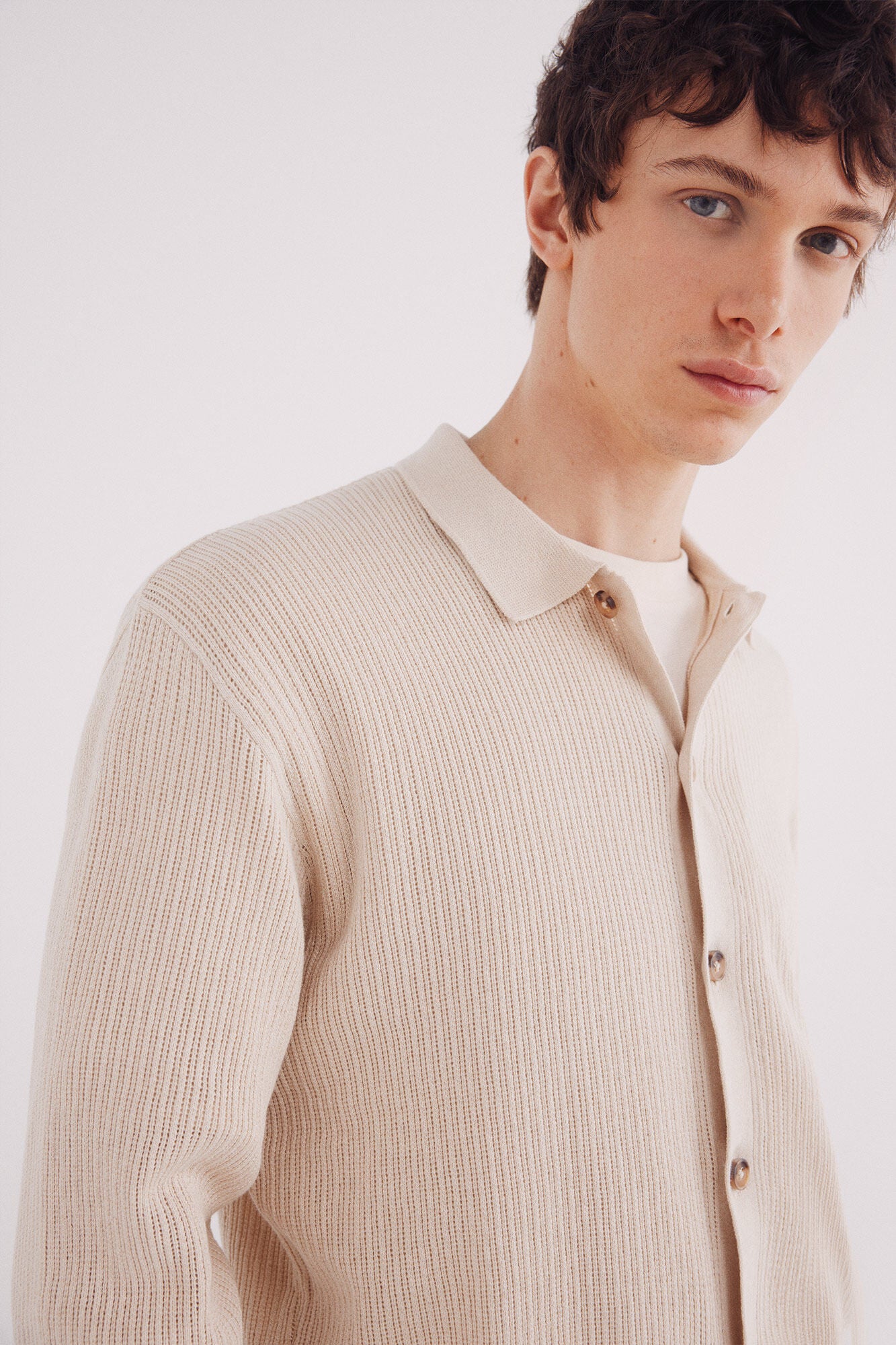 Springfield_Beige_Structured Cardigan in Colour_0232607_51_02