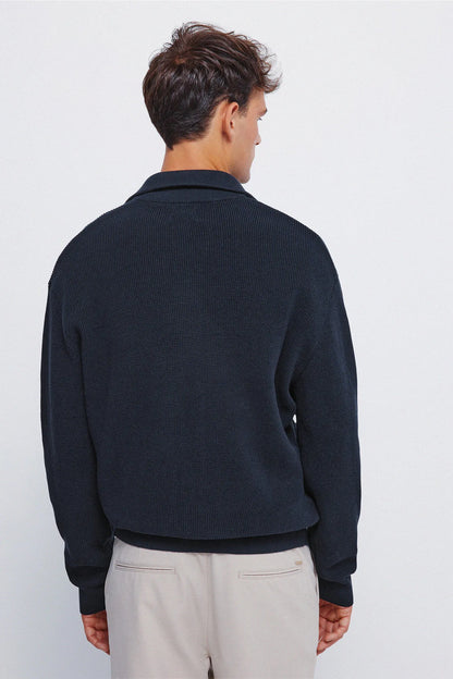 Springfield_Dark Blue_Zip Fastening Cardigan Cardigan_0232610_11_05