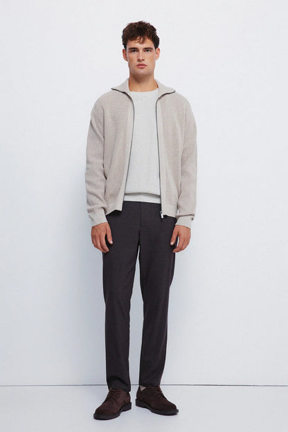 Springfield_Sand_Zip Fastening Cardigan Cardigan_0232610_36_03