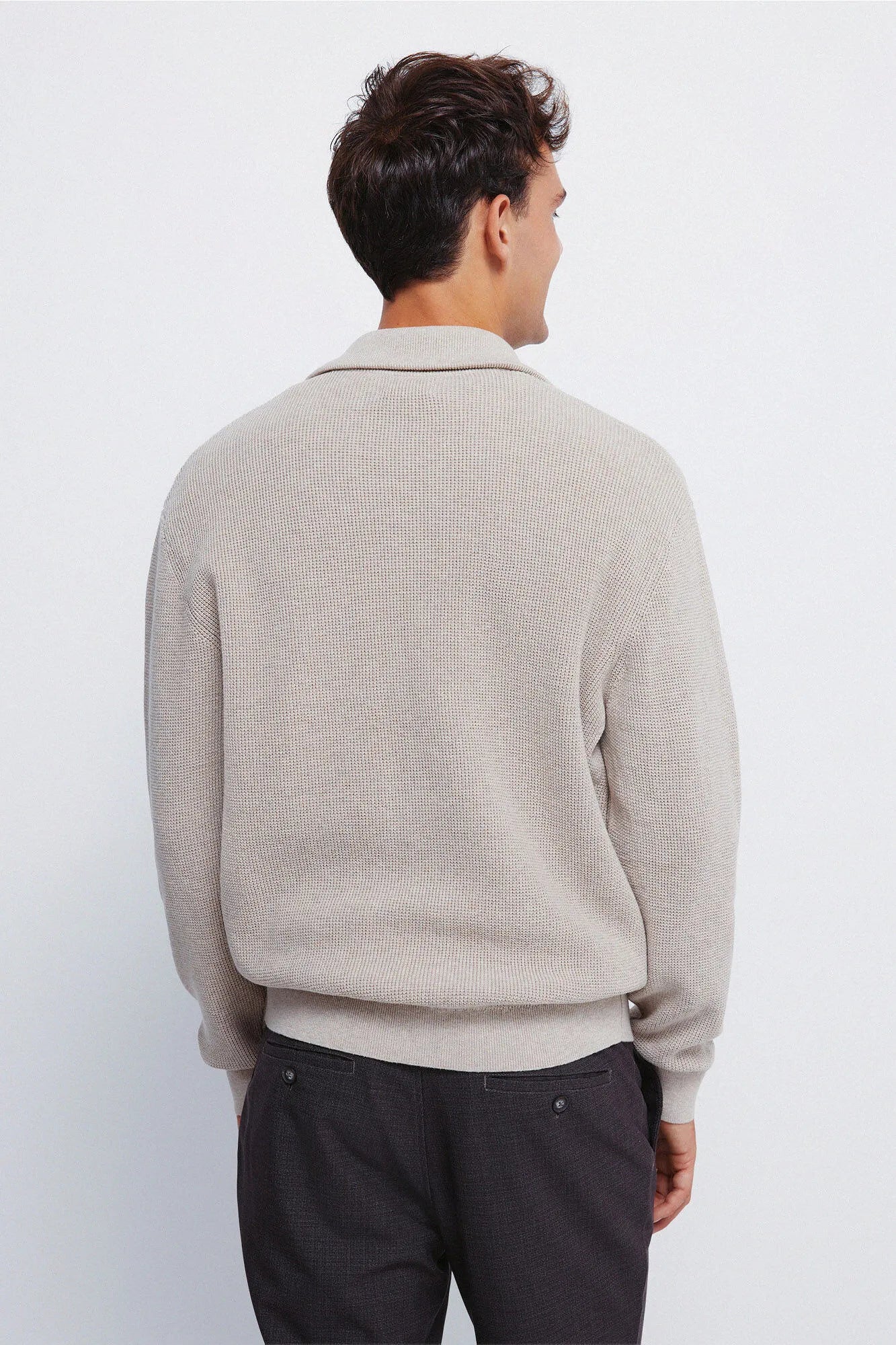 Springfield_Sand_Zip Fastening Cardigan Cardigan_0232610_36_05