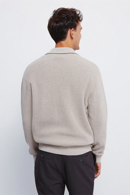 Springfield_Sand_Zip Fastening Cardigan Cardigan_0232610_36_05