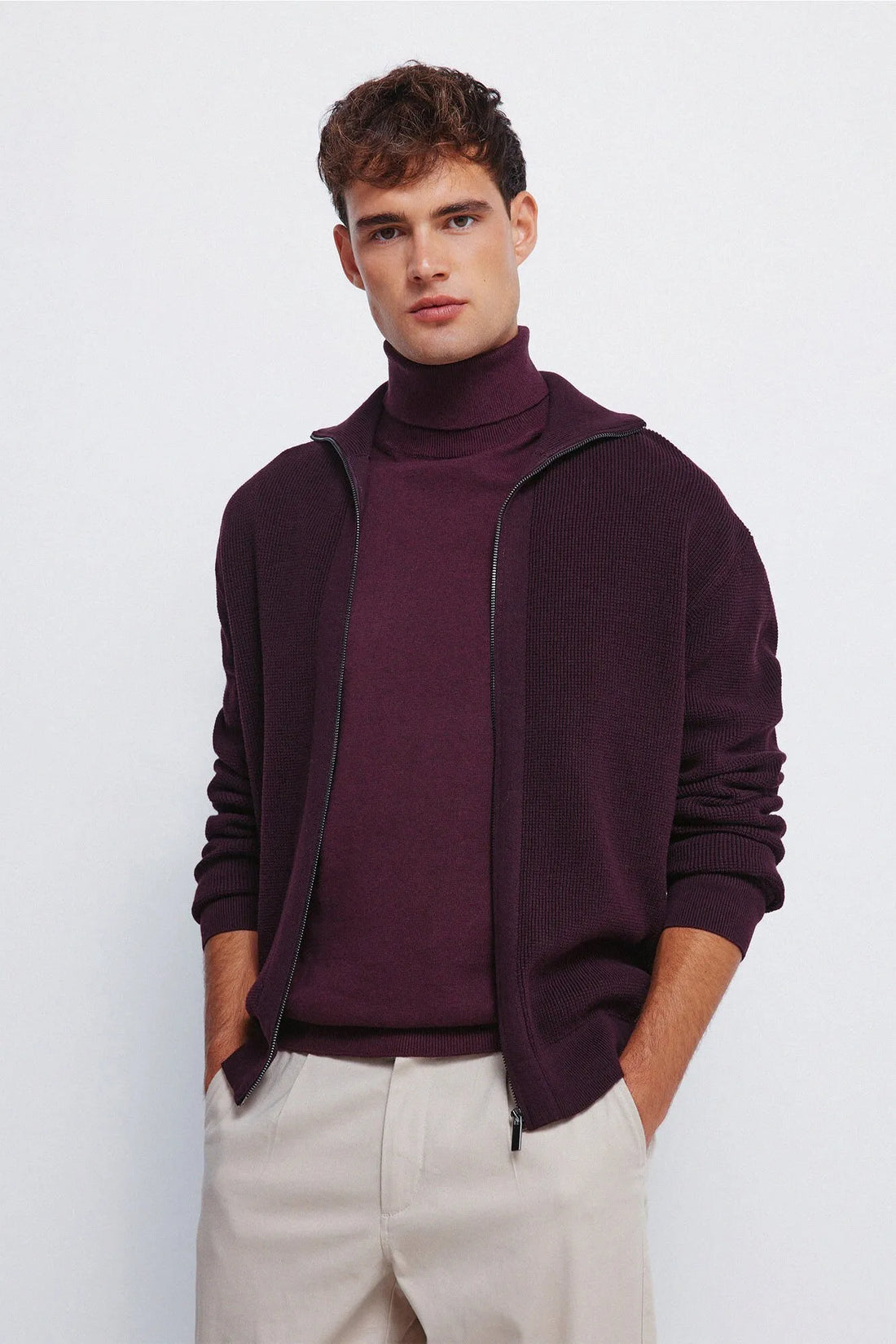 Springfield_Orange_Zip Fastening Cardigan Cardigan_0232610_67_01