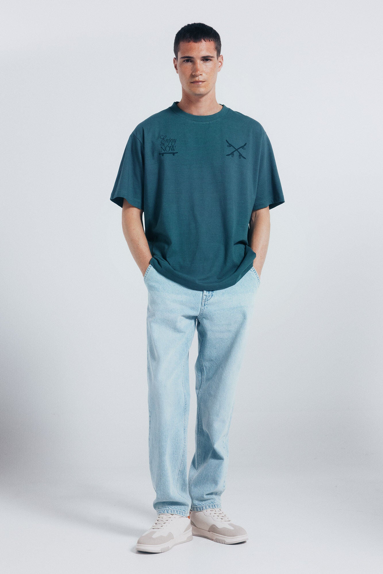 Springfield_Blue_Enjoy T-Shirt_0242445_83_03