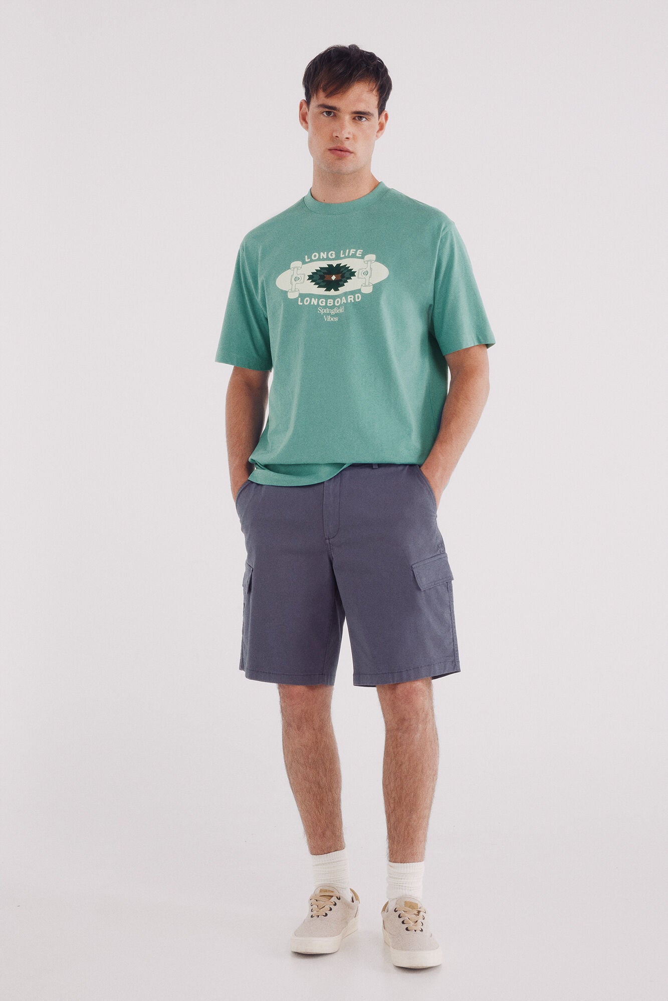 Springfield_Green_Longboard T-Shirt_0242446_27_03