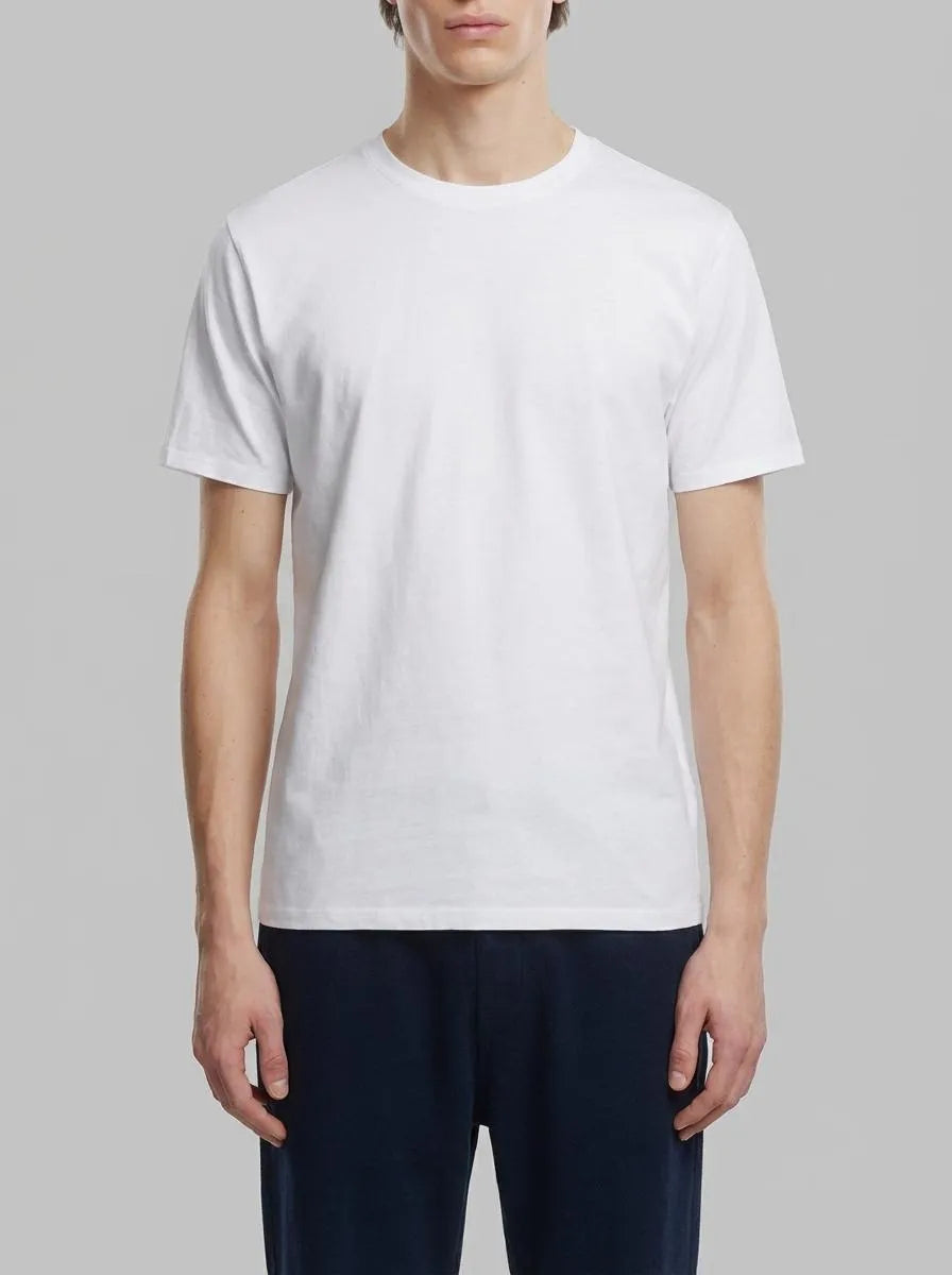 Springfield White Men Lycra Slim Fit T-Shirt SKU: 0243378_99 Image 00