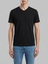 Springfield Black Men Lycra V-Neck Slim Fit T-Shirt SKU: 0243379_01 Image 00