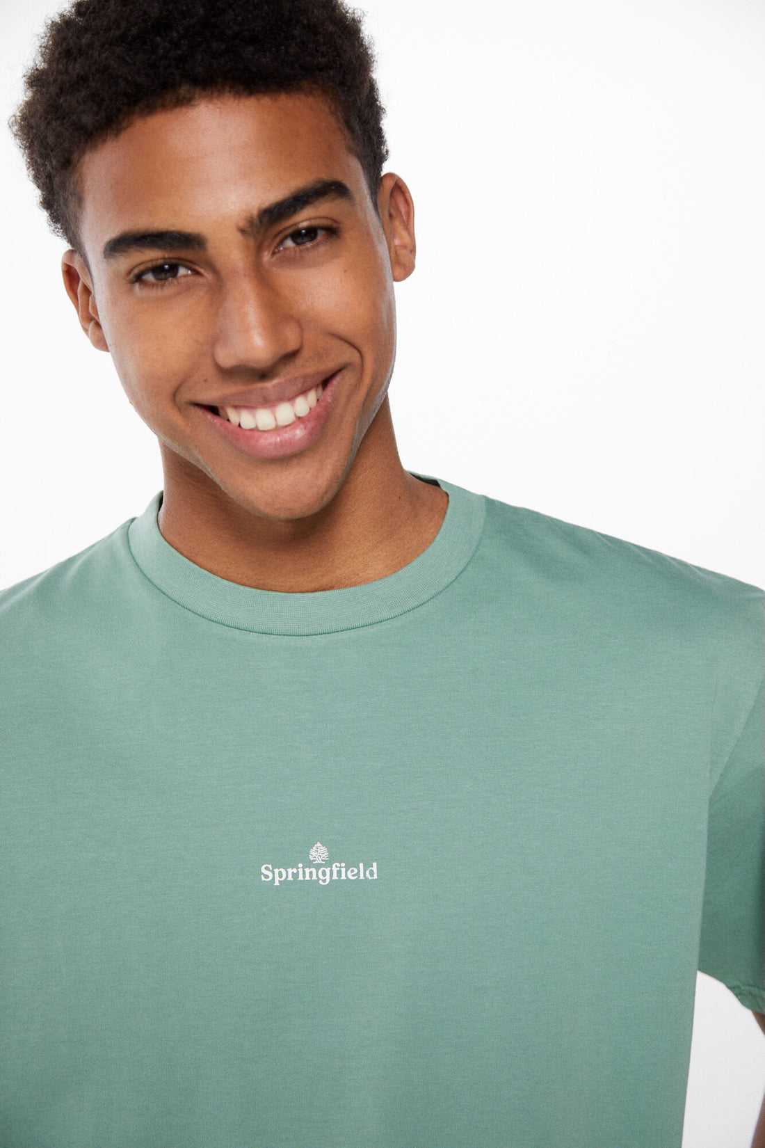 Basic T Shirt With Springfield Logo_0247061_27_02