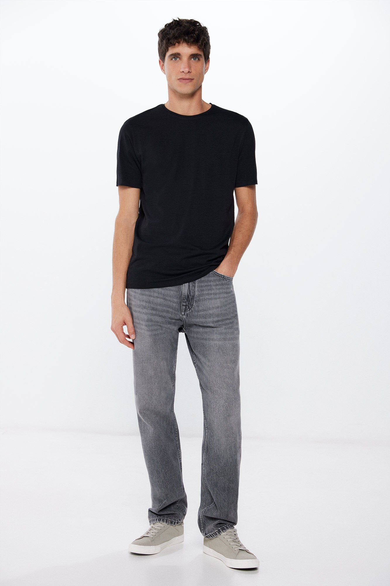 Basic Plain Crew Neck T Shirt_0247062_01_03